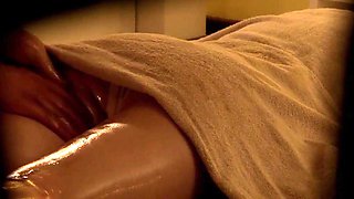 Japanese Oil Massage Sex Pleasure To Busty Wife