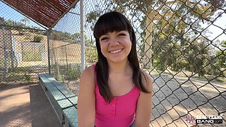 Hot shy young beauty succumbs to her desires and has a wild sex with a stranger