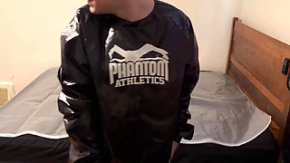 May 18 2023 - VacPacked in my Phantom Sauna Suit with my PVC face shield and aprons