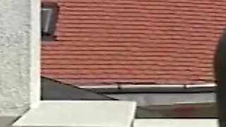Humiliating threesome pissing orgasm