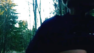 Stepmom sucked my in the woods