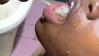 After a Good Massage He Fucked Her Hardcore, Cum in Her Mouth and Piss in Her Mouth