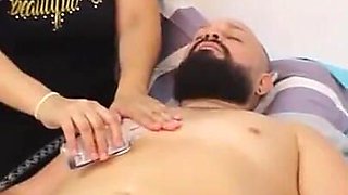 Horny Stepmom Massages Her Stepson