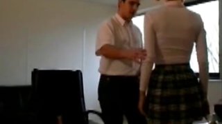 Blonde coed in socks fucked in threesome