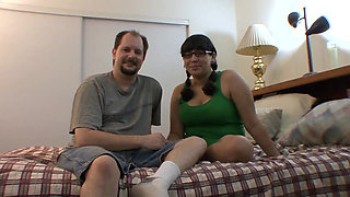 Amateur casting couple fucking in front of a camera