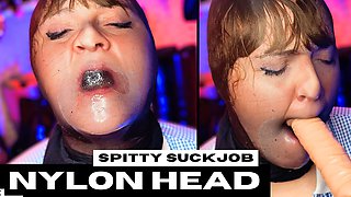 Spitty Suckjob Nylon Head