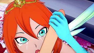 Stella gives a POV blowjob in this Winx Club parody