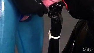 LatexDesire - Horny rubber doll used in a lost place