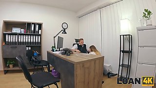 Loan4k. czech girl with Huge Boobs is smoking clerk’s Big Cock in his office
