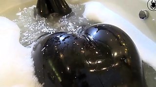 Porn latex movie with foot fetish and blonde mistress