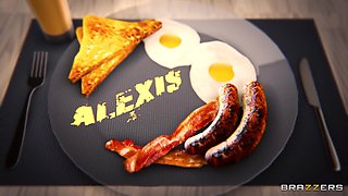 Alexis For Breakfast With Keiran Lee, Alexis Tae - Brazzers