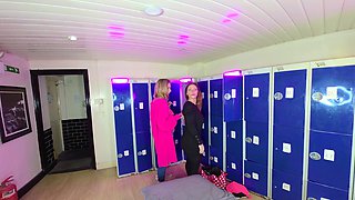 Kimberly and Melody -squirting Locker Room Lesbians