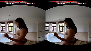 Ninel Mojado - Milk Bath; Brunette Tease And Masturbation