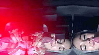 Sweety Redhead Blowjob Queen Cum Swallowed Twice in Train