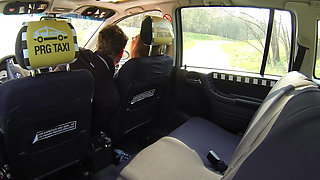 Beauty Squirts All Over the Cab