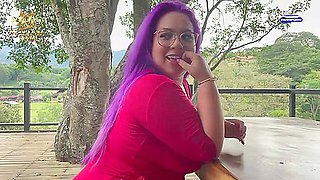 Lusty Latina BBW feast on floor - best xxx porn!