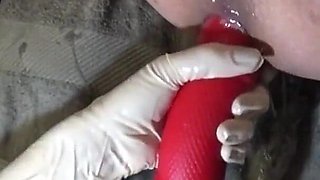 Epic Anal Fisting and Hankeys Red Snake Dildo Extreme Insertion