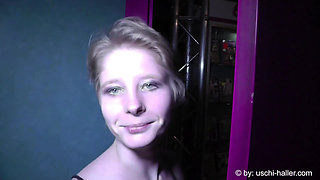 Sonja Sweet Giving a Blowjob in a German Porn Cinema