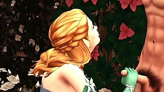 The Blissful Simmers_sims Eros and Flora Sneak off for Sex on the Picnic Table