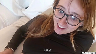 A Pretty Spanish Girl Masturbates And Gets Pounded by Her New Roommate !!!