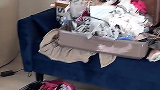 Hot Blonde Short Skirt Lover Beautiful Girl Comes for a Fashion Try on Haul Turns Out a Porn Casting