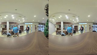 Chloe Temple Christmas Vr Part Two - Boyfriend Catches Perfect Body Blonde Cheating