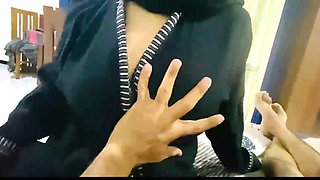 Indian teacher press muslim hijaby girl boobs without permision  class boys do same