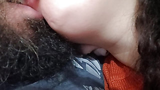 DELICIOUS SEXY KISS WITH HER BIG NAUGHTY MOUTH GETTING HORNY