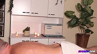 Teen Lola Valentine Gets Oiled Up for Relaxing Happy Ending Massage with Big Cock