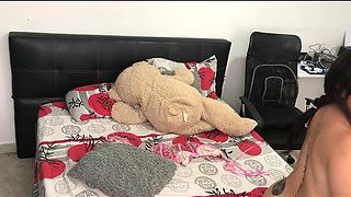 I masturbate my pussy thinking about my lover in lingerie