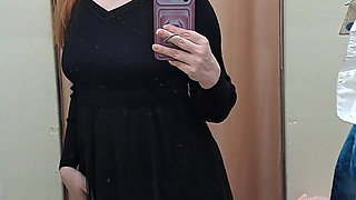 What Words Pop Into Your Head When You Look at the Red-haired Mistress in the Black Dress?