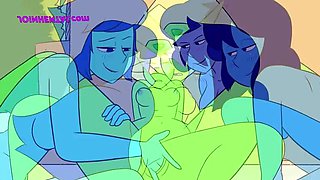 Hot Lesbian Cartoon - Peridot's Botany Class XXX Hentai Parody