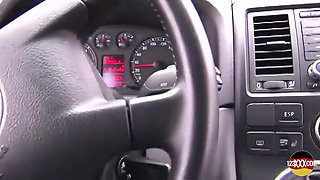 Babe Picked up on a Gas Station for Squirting in a Van