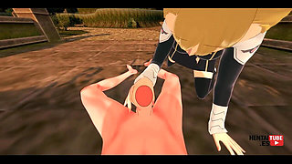 Kaiju N8 Hentai - Kikoru Shinomiya Handjobjob and Fucked at Cowgirl POV - Asian Japanese Manga Anime Hentai 3D Porn