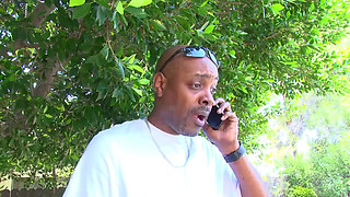 Young black masseuse fucked hardly by black stud