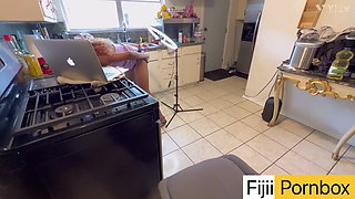 I Walk to My Ebony Step Sister Making Content Live