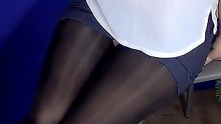 Sectarian sucks and milks boss's hard dick, but where does the cum go?!