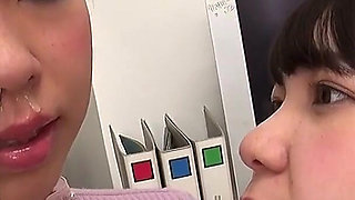 Dr. Yuzu Shinkawa Sucks Hot Snot Straight From Fuuka Nagano’s Nose in Her Exam Room