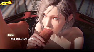 Beautiful big-titted girl gets doggy style from a ghost