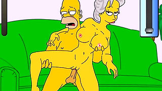 Homer's Happy Chance - Sex POV Cartoon P70 by Misskitty2k