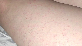 Step mom help step son dick with low erection cum in condom