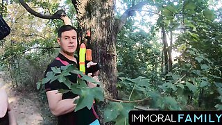 Immoral Family featuring Johnny Nitro and Porno Dan's real orgasm porn