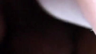 Horny brunette gets banged by two guys