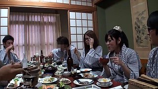 Asian schoolgirl enjoy group sex