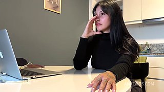 Anal With My Grieving Friend Who Loses Her Husband And I Offer My Big Cock To Comfort Her. Nicole Rissi