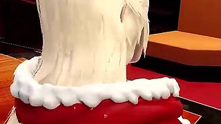 Christmas Elf Making Hottes Blowjob For Big Dick On A Bed 3D Animation Porn