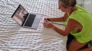 Amateur Wife Is Enjoying Her Own Sybian Sex Machine Video and Get Two Huge Body Shaking Orgasms