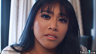 Petite asian mommy shows to satisfy a BIG BLACK COCK