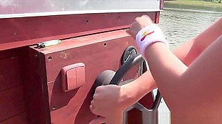 teen 18+ Cum Sprayed On Boat