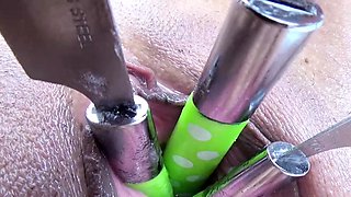 Mature Lesbians Cervix Insertion and Pee hole Fucking